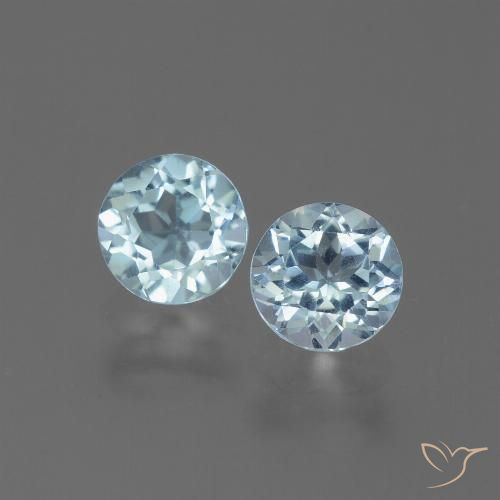 2.23 ct natürliche Himmerlblau Topas-Edelsteine, Rund Schliff, VS