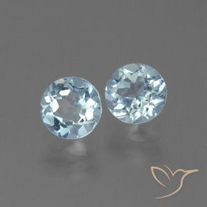 2.23 ct natürliche Himmerlblau Topas-Edelsteine, Rund Schliff, VS