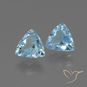2.48 ct natürliche Himmerlblau Topas-Edelsteine, Trillion, VS
