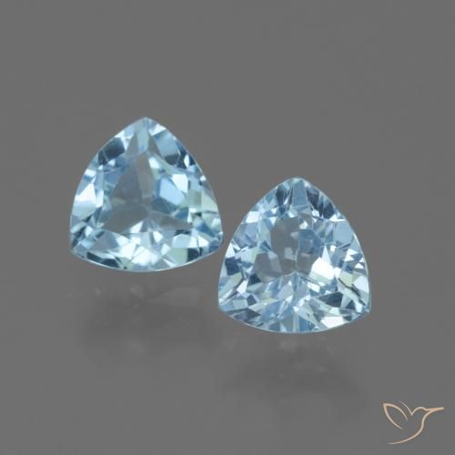 2.75ctw Natürlicher Himmerlblau Topas, Trillion, VVS-VS