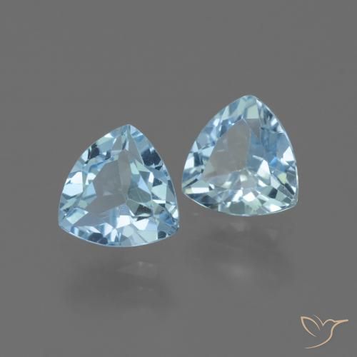 2.75 ct natürliche Himmerlblau Topas-Edelsteine, Trillion, VVS-VS
