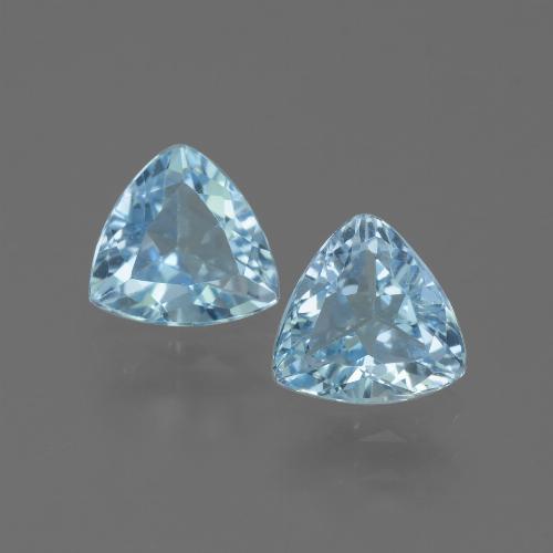 2.62 ct natürliche Himmerlblau Topas-Edelsteine, Trillion, VVS-VS