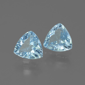 2.62 ct natürliche Himmerlblau Topas-Edelsteine, Trillion, VVS-VS