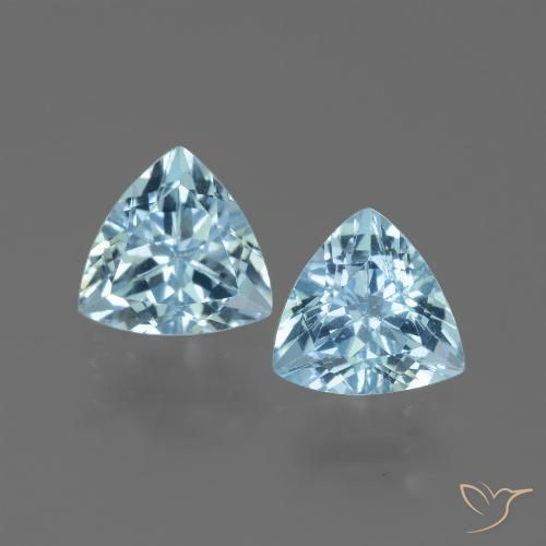 2.66ctw Natürlicher Himmerlblau Topas, Trillion, VS