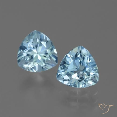 2.82ctw Natürlicher Himmerlblau Topas, Trillion, VVS-VS