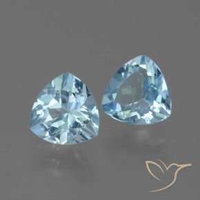 2.82 ct natürliche Himmerlblau Topas-Edelsteine, Trillion, VVS-VS