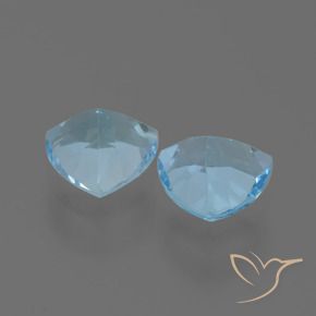 2.82 ct natürliche Himmerlblau Topas-Edelsteine, Trillion, VVS-VS