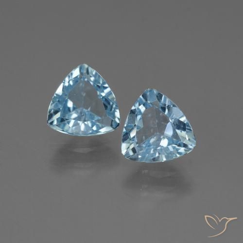 2.59ctw Natürlicher Himmerlblau Topas, Trillion, VS