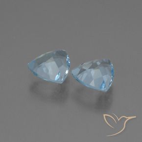 2.59 ct natürliche Himmerlblau Topas-Edelsteine, Trillion, VS