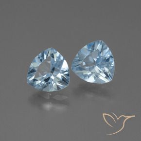 2.64 ct natürliche Himmerlblau Topas-Edelsteine, Trillion, VVS-VS