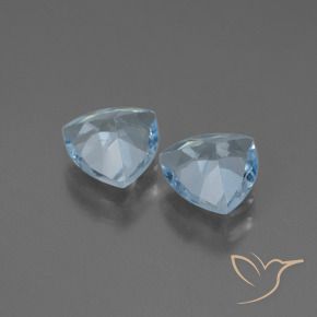 2.64 ct natürliche Himmerlblau Topas-Edelsteine, Trillion, VVS-VS