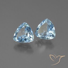 2.54 ct natürliche Himmerlblau Topas-Edelsteine, Trillion, VVS-VS