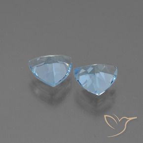 2.54 ct natürliche Himmerlblau Topas-Edelsteine, Trillion, VVS-VS