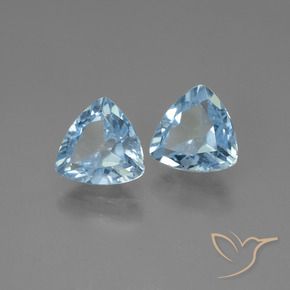 2.50 ct natürliche Swiss Blue Topas-Edelsteine, Trillion, VS