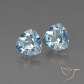 2.72 ct natürliche Himmerlblau Topas-Edelsteine, Trillion, VVS-VS