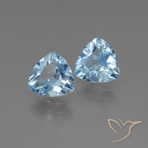 2.54 ct natürliche Himmerlblau Topas-Edelsteine, Trillion, VVS-VS