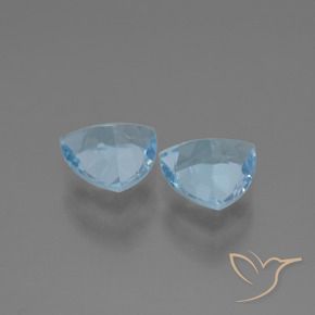 2.54 ct natürliche Himmerlblau Topas-Edelsteine, Trillion, VVS-VS