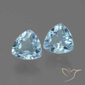 3.04 ct natürliche Himmerlblau Topas-Edelsteine, Trillion, VVS-VS