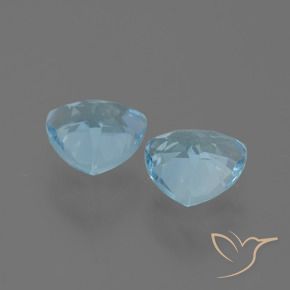 3.04 ct natürliche Himmerlblau Topas-Edelsteine, Trillion, VVS-VS