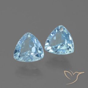2.61 ct natürliche Himmerlblau Topas-Edelsteine, Trillion, VVS