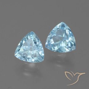 2.91 ct natürliche Himmerlblau Topas-Edelsteine, Trillion, VVS-VS