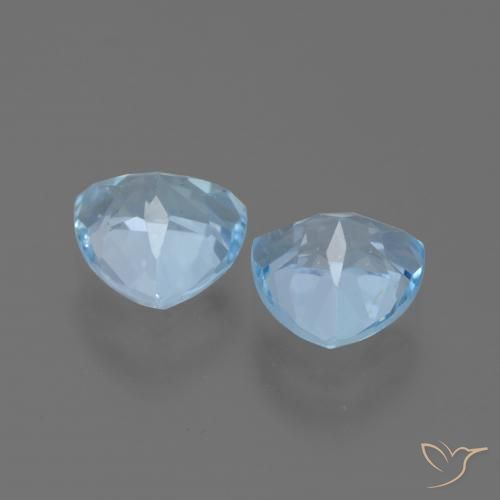 3.25 ct natürliche Swiss Blue Topas-Edelsteine, Trillion, VVS-VS