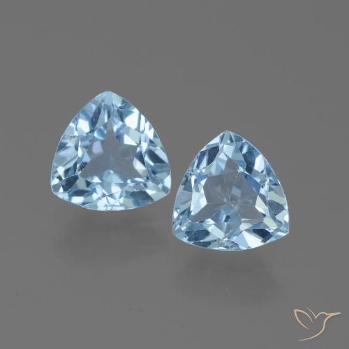 2.58ctw Natürlicher Swiss Blue Topas, Trillion, VVS-VS