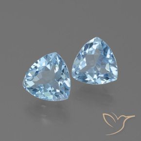 2.58 ct natürliche Swiss Blue Topas-Edelsteine, Trillion, VVS-VS