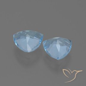 2.58 ct natürliche Swiss Blue Topas-Edelsteine, Trillion, VVS-VS