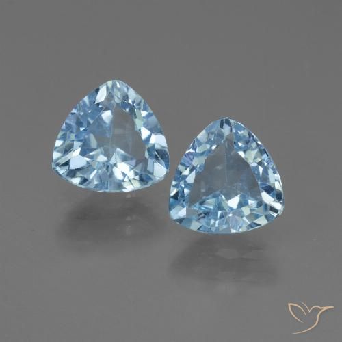 2.68ctw Natürlicher Himmerlblau Topas, Trillion, VS