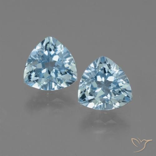 2.94ctw Natürlicher Himmerlblau Topas, Trillion, VVS-VS