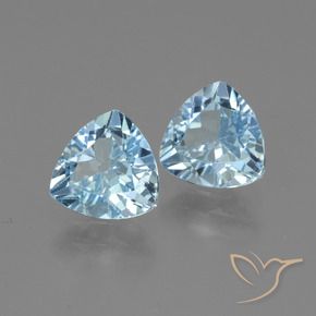 2.94 ct natürliche Himmerlblau Topas-Edelsteine, Trillion, VVS-VS