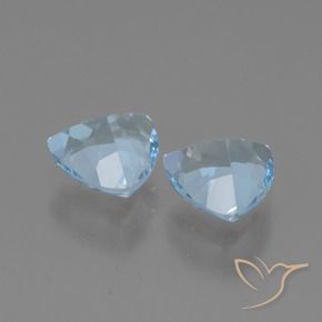 2.94 ct natürliche Himmerlblau Topas-Edelsteine, Trillion, VVS-VS