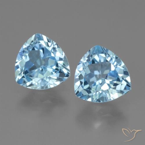 2.95ctw Natürlicher Swiss Blue Topas, Trillion, VVS