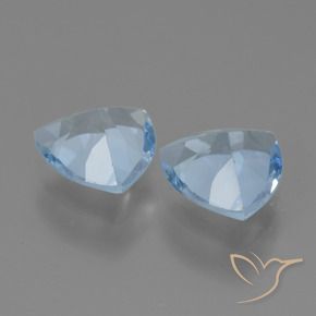 2.57 ct natürliche Himmerlblau Topas-Edelsteine, Trillion, VVS-VS