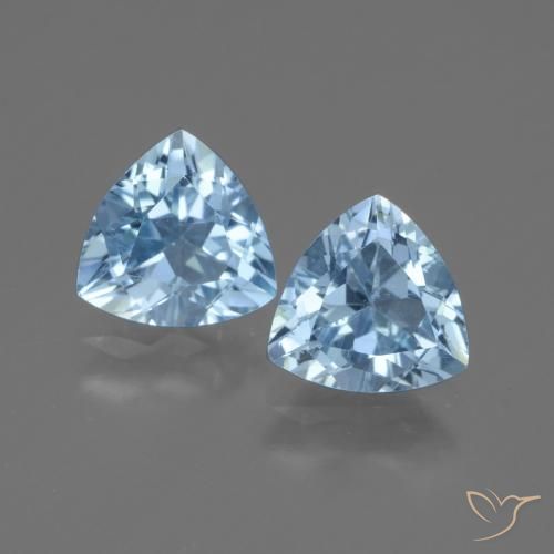 2,50 ct natürliche Himmerlblau Topas-Edelsteine, Trillion, VVS-VS