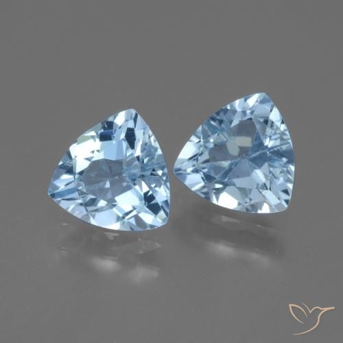 2,50 ct natürliche Himmerlblau Topas-Edelsteine, Trillion, VVS-VS