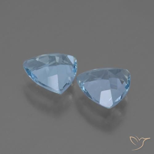 2,50 ct natürliche Himmerlblau Topas-Edelsteine, Trillion, VVS-VS