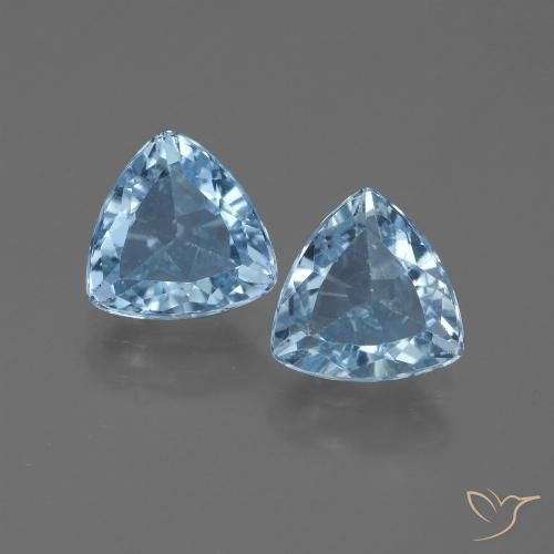 2.55ctw Natürlicher Himmerlblau Topas, Trillion, VVS-VS