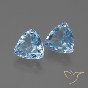 2.55 ct natürliche Himmerlblau Topas-Edelsteine, Trillion, VVS-VS