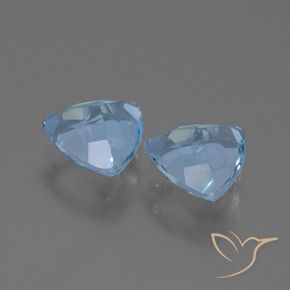 2.55 ct natürliche Himmerlblau Topas-Edelsteine, Trillion, VVS-VS