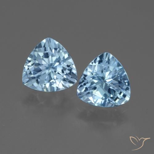 2.78ctw Natürlicher Swiss Blue Topas, Trillion, VVS-VS