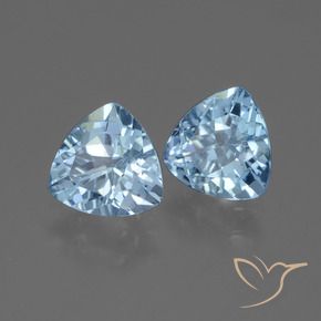 2.78 ct natürliche Swiss Blue Topas-Edelsteine, Trillion, VVS-VS