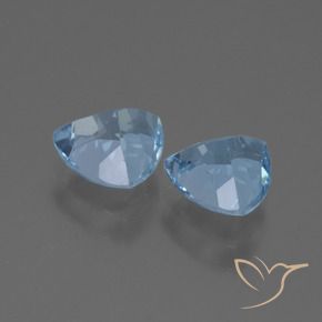 2.78 ct natürliche Swiss Blue Topas-Edelsteine, Trillion, VVS-VS