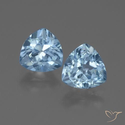 2.84ctw Natürlicher Himmerlblau Topas, Trillion, VVS-VS