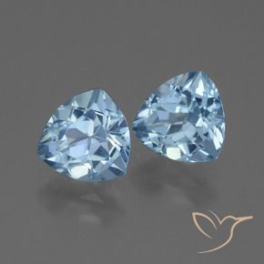2.84 ct natürliche Himmerlblau Topas-Edelsteine, Trillion, VVS-VS