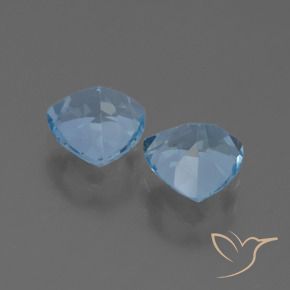 2.84 ct natürliche Himmerlblau Topas-Edelsteine, Trillion, VVS-VS