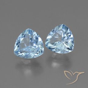 2.85 ct natürliche Himmerlblau Topas-Edelsteine, Trillion, VVS-VS
