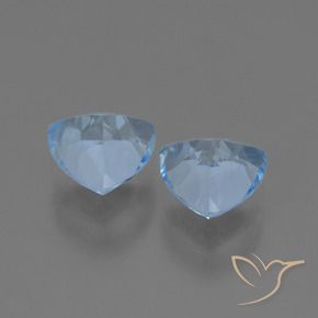 2.85 ct natürliche Himmerlblau Topas-Edelsteine, Trillion, VVS-VS