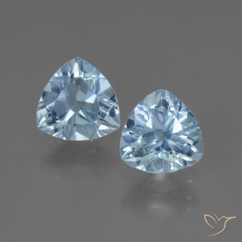 2.78ctw Natürlicher Himmerlblau Topas, Trillion, VVS-VS